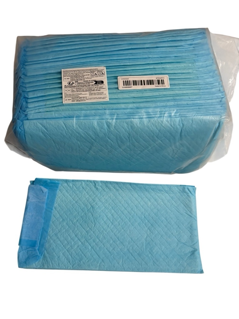 Disposable Blue Underpad Bed Pads for dogs. 20 Pack New.